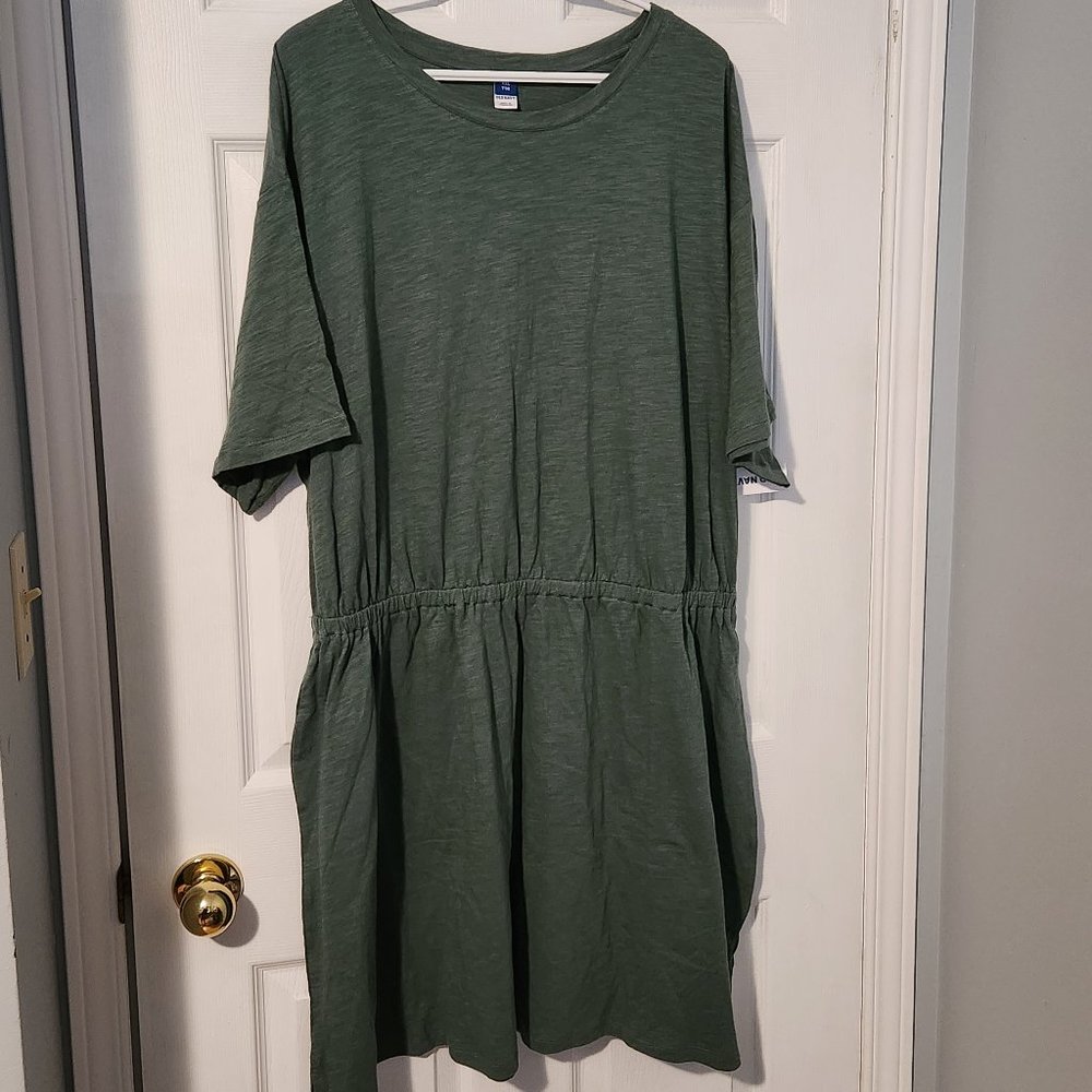Old Navy Green Women's T-shirt Dress XXL NWT